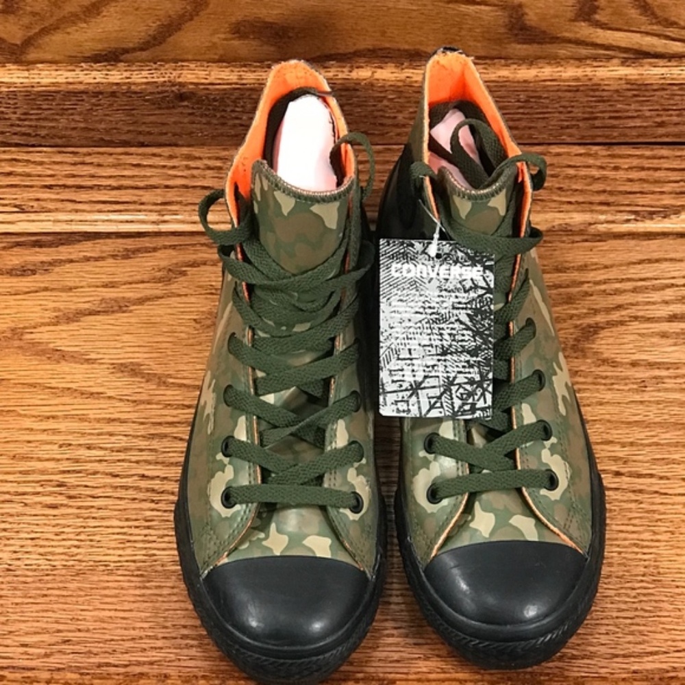 Converse Chuck Taylor All Star Rubber Hi Camo Shoes 651679C Size Junior 6 - Picture 4 of 8